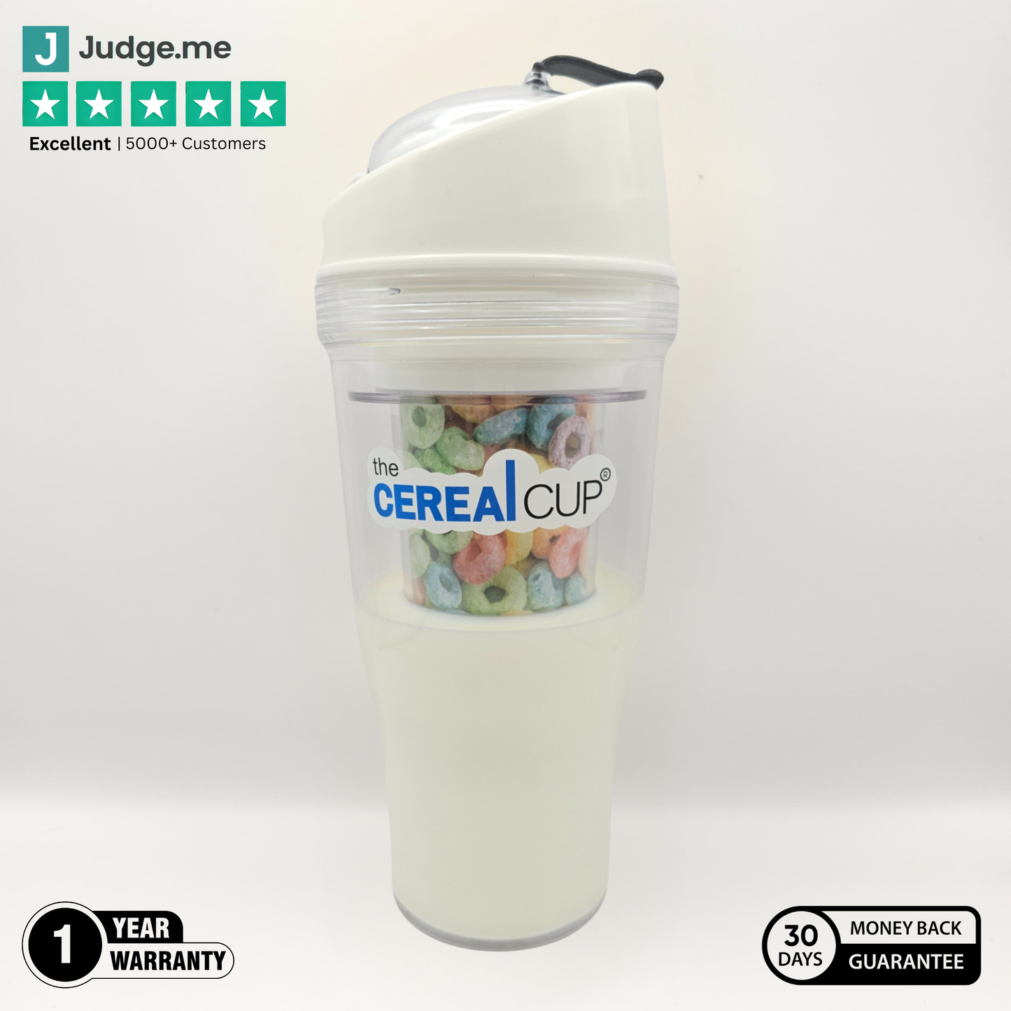 The Cereal Cup Crunch Cup Portable cereal cup to go cereal cup crunch cup