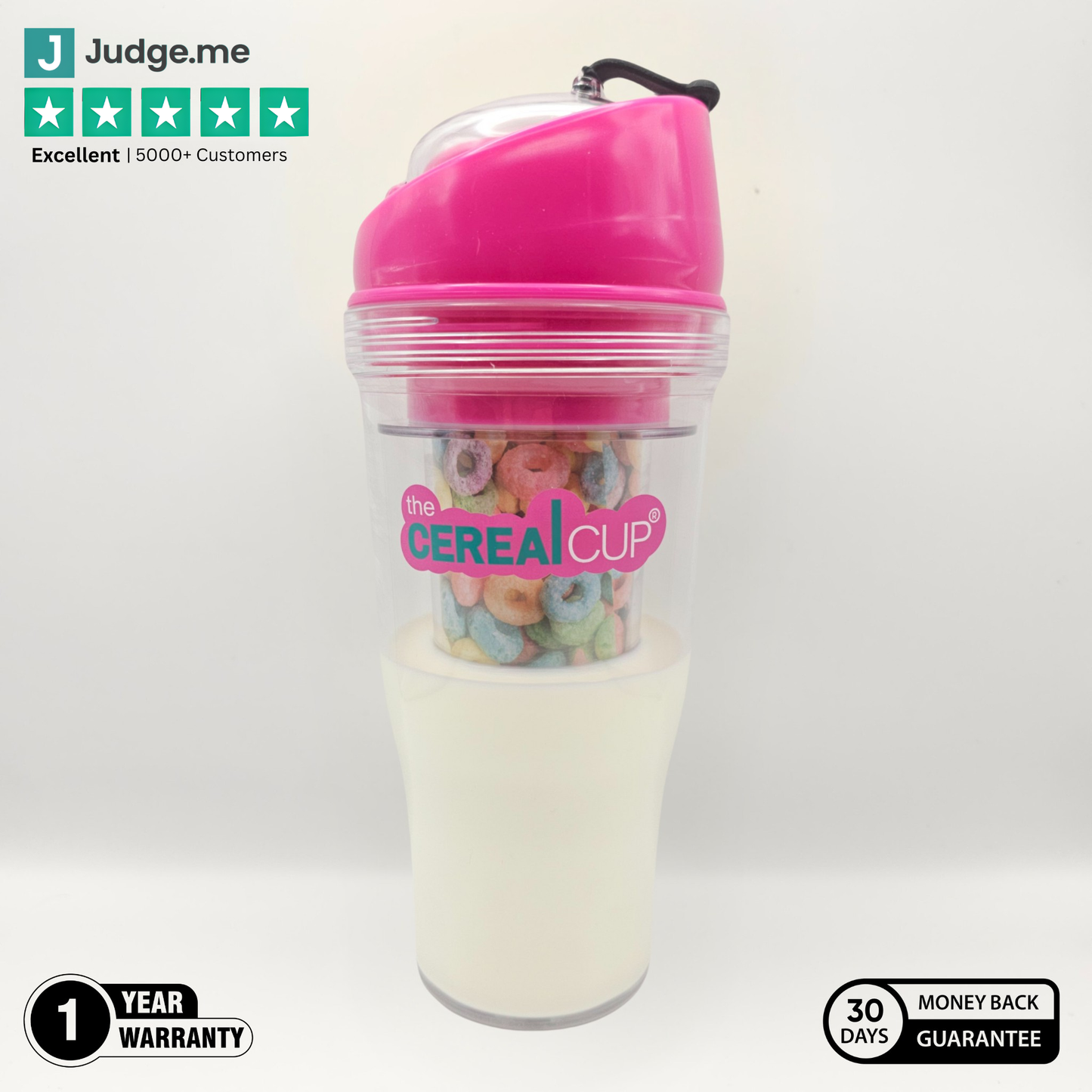 The Cereal Cup Crunch Cup Portable cereal cup to go cereal cup crunch cup