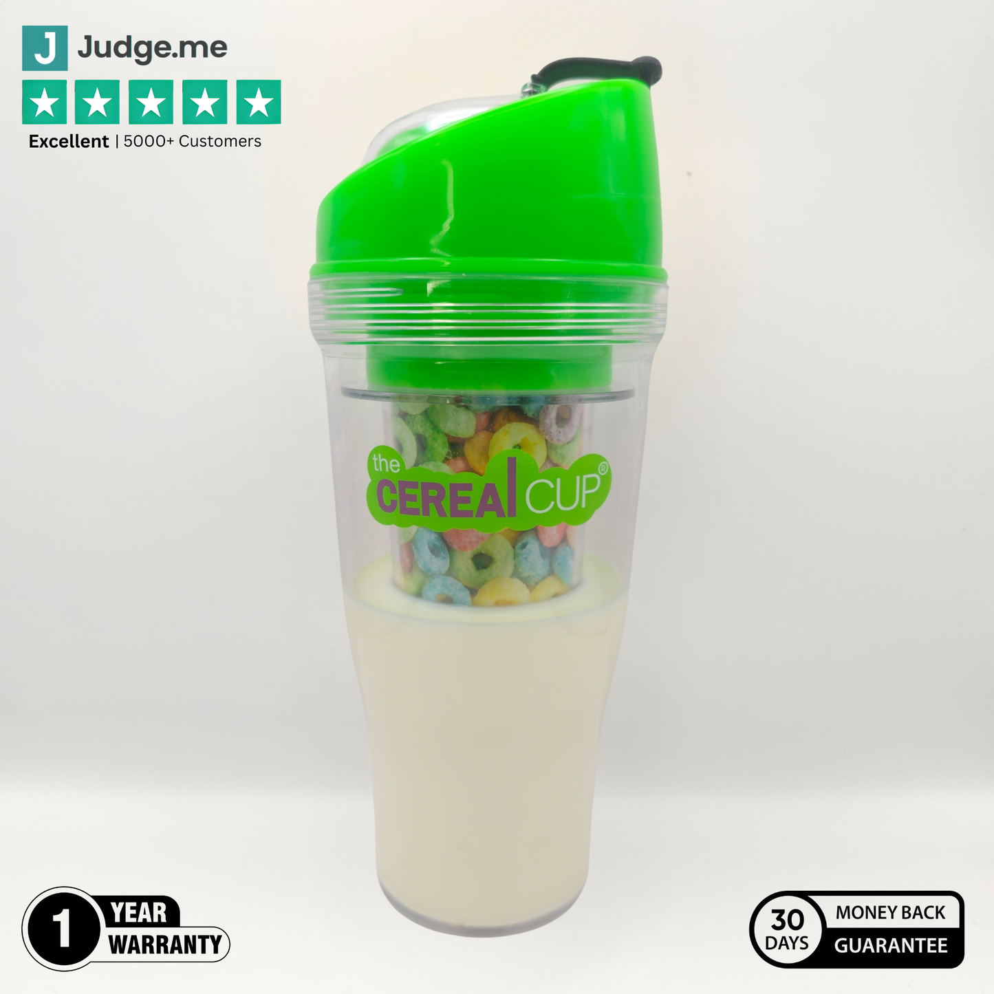 The Cereal Cup Crunch Cup Portable cereal cup to go cereal cup crunch cup